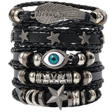 Evil Eye Punk Bracelet Set