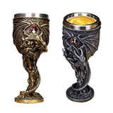 Medieval Dragon Stainless Steel Goblet