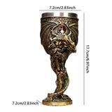 Medieval Dragon Stainless Steel Goblet