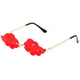Anime Ninja Akatsuki Red Cloud Cosplay Sonnenbrille Persönlichkeit Retro Mode Trend Streetwear Accessoires Requisiten