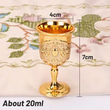 Retro Brass Golden Goblet Cup