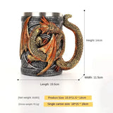 3D Dragon stainless Steel Goblet