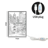 Anime City Night View LED Lamp