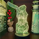 Mai Sakurajima Bunny Girl 3D LED Night Light