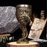 Medieval Dragon Stainless Steel Goblet