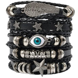 Evil Eye Punk Bracelet Set