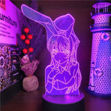 Mai Sakurajima Bunny Girl 3D LED Night Light