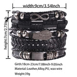 Evil Eye Punk Bracelet Set