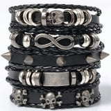 Evil Eye Punk Bracelet Set