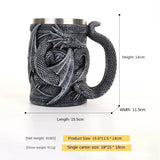 3D Dragon stainless Steel Goblet