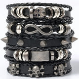 Evil Eye Punk Bracelet Set