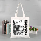 Junji Ito Horror Manga Canvas Tote Bag