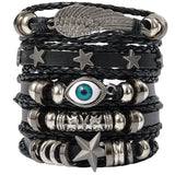 Evil Eye Punk Bracelet Set
