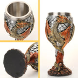 3D Dragon stainless Steel Goblet