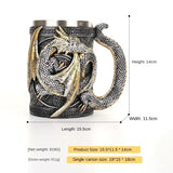 3D Dragon stainless Steel Goblet
