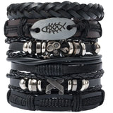 Evil Eye Punk Bracelet Set